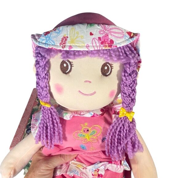 Playmaker Toys Purple Hair Lollipop Doll 20" Soft Plush Doll NWOT Ages 3 & UP - Picture 2 of 9